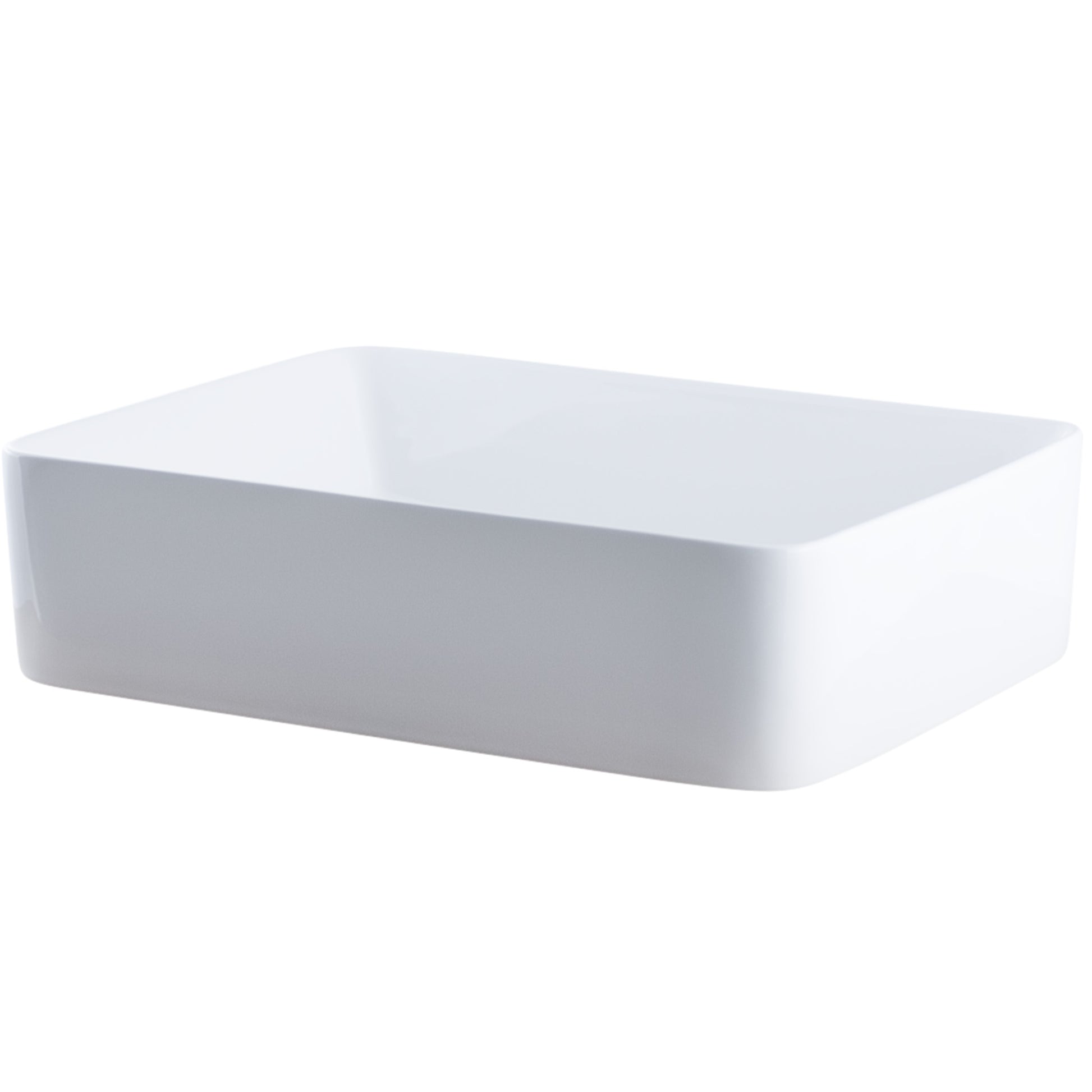 rectangular white porcelain sink for the bath