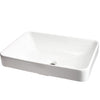 Rectangular White Porcelain Drop-in Sink with Overflow, NP-DI2185511