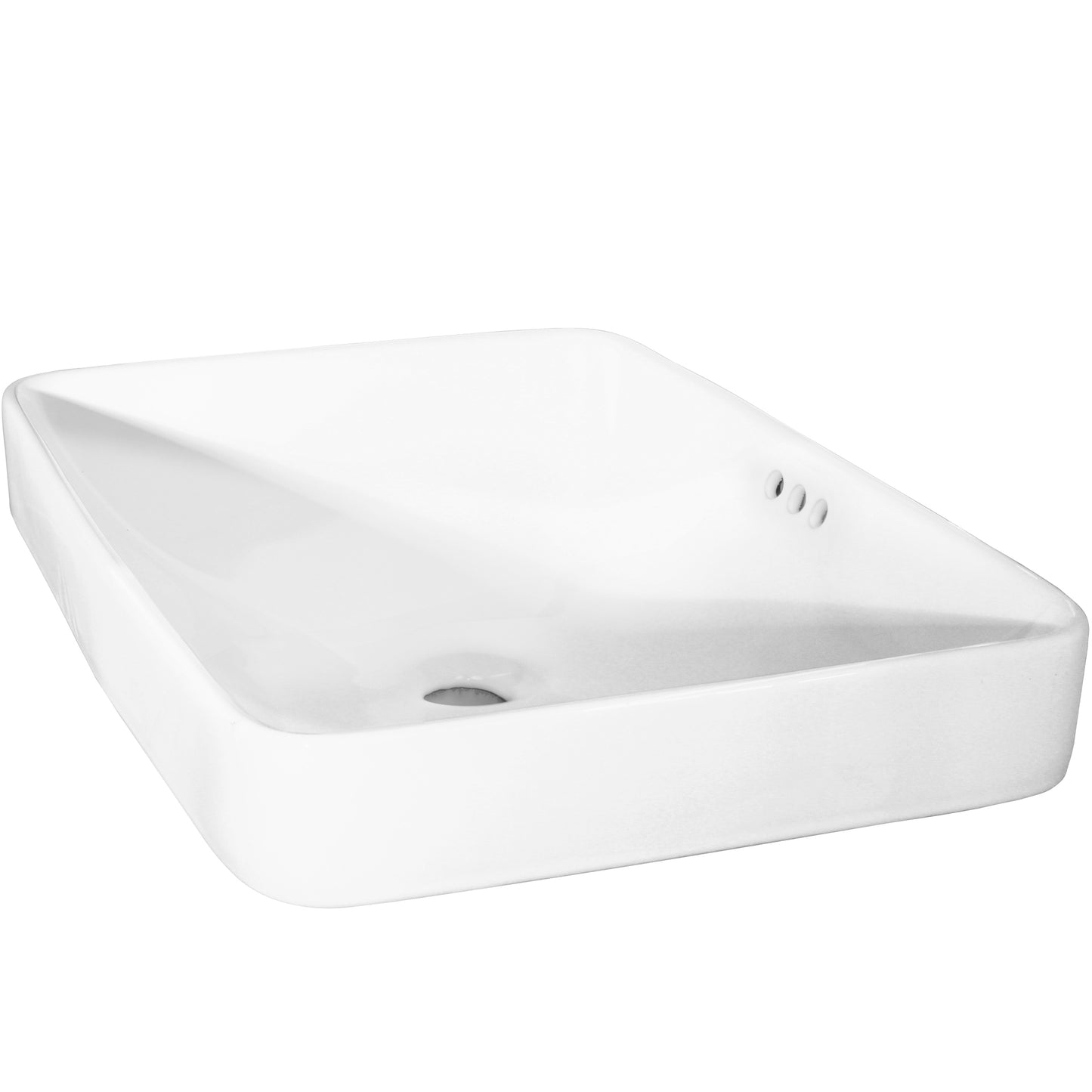 Rectangular White Porcelain Drop-in Sink with Overflow, NP-DI2185511