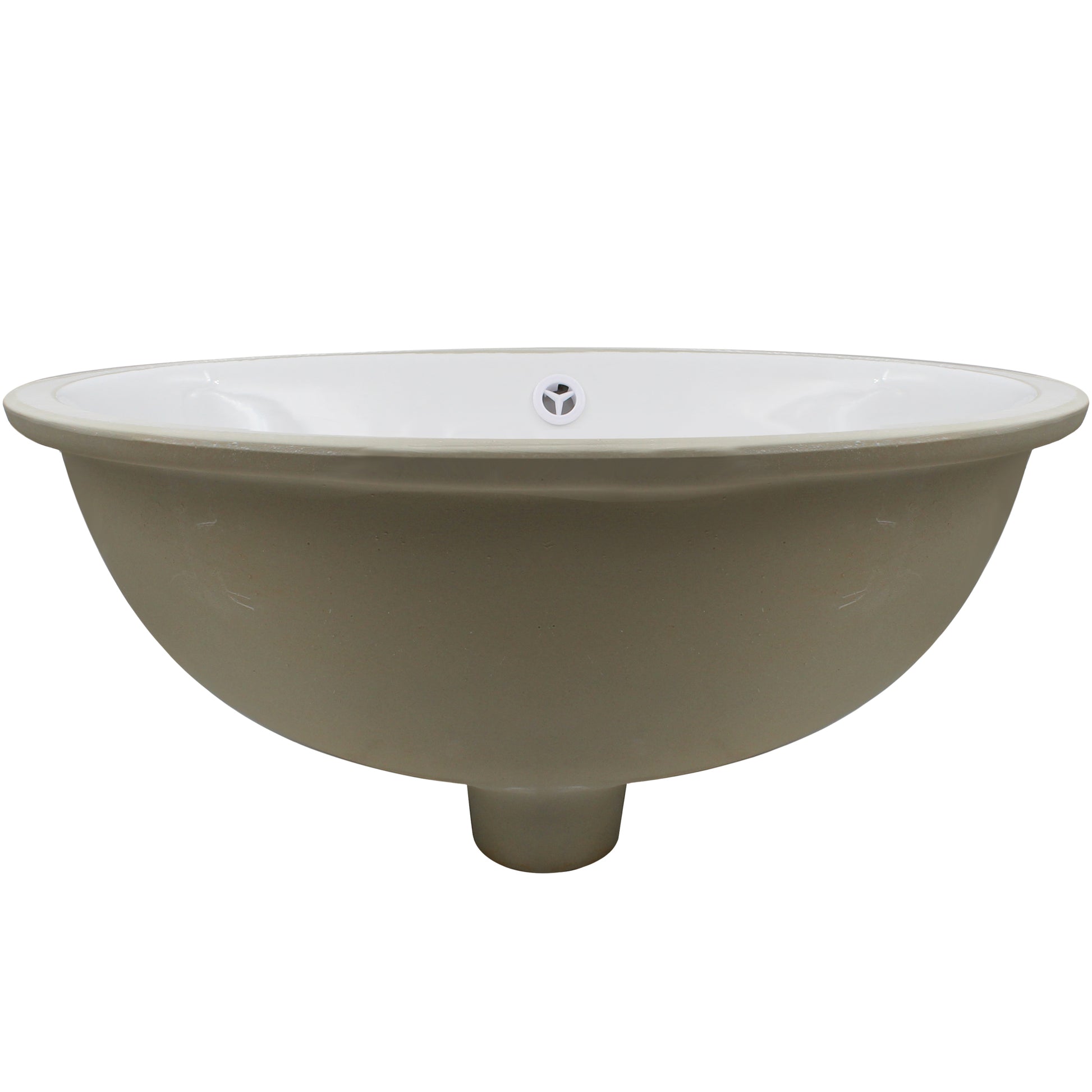 Oval Undermount White Porcelain Sink