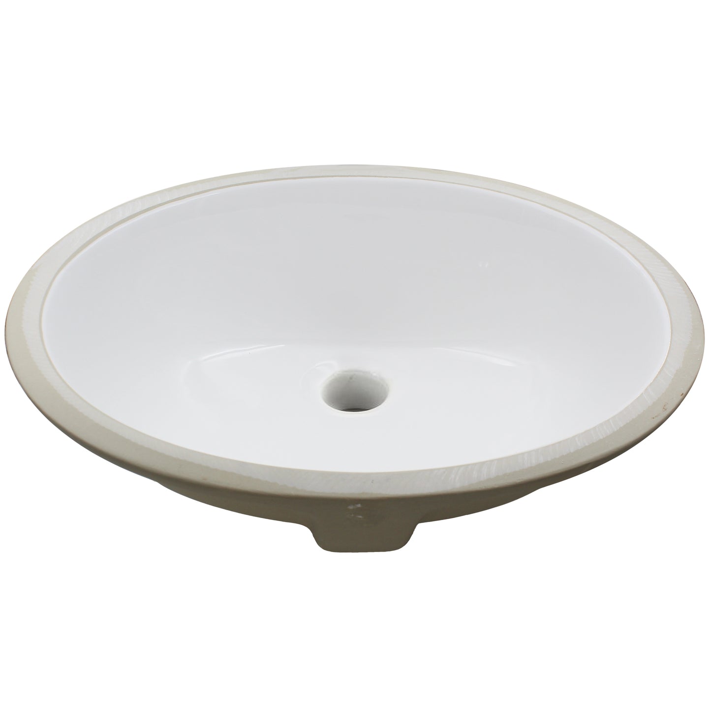 Oval Undermount White Porcelain Sink
