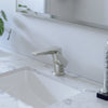 Rectangular Undermount White Porcelain Sink with Overflow, NP-U193906