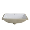 Small Rectangular Undermount White Porcelain Sink with Overflow, NP-U213909