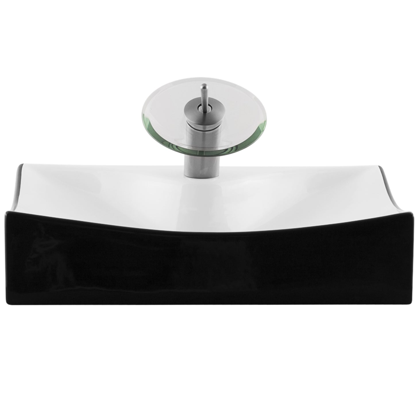 Rectangular Black/White Porcelain Sink Combo NSFC-01134BW002 Series