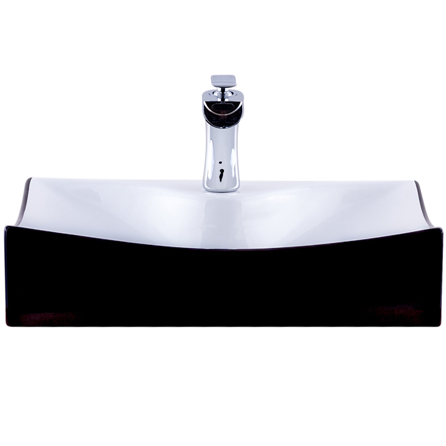 Rectangular Black/White Porcelain Sink Combo NSFC-01134BW365S Series