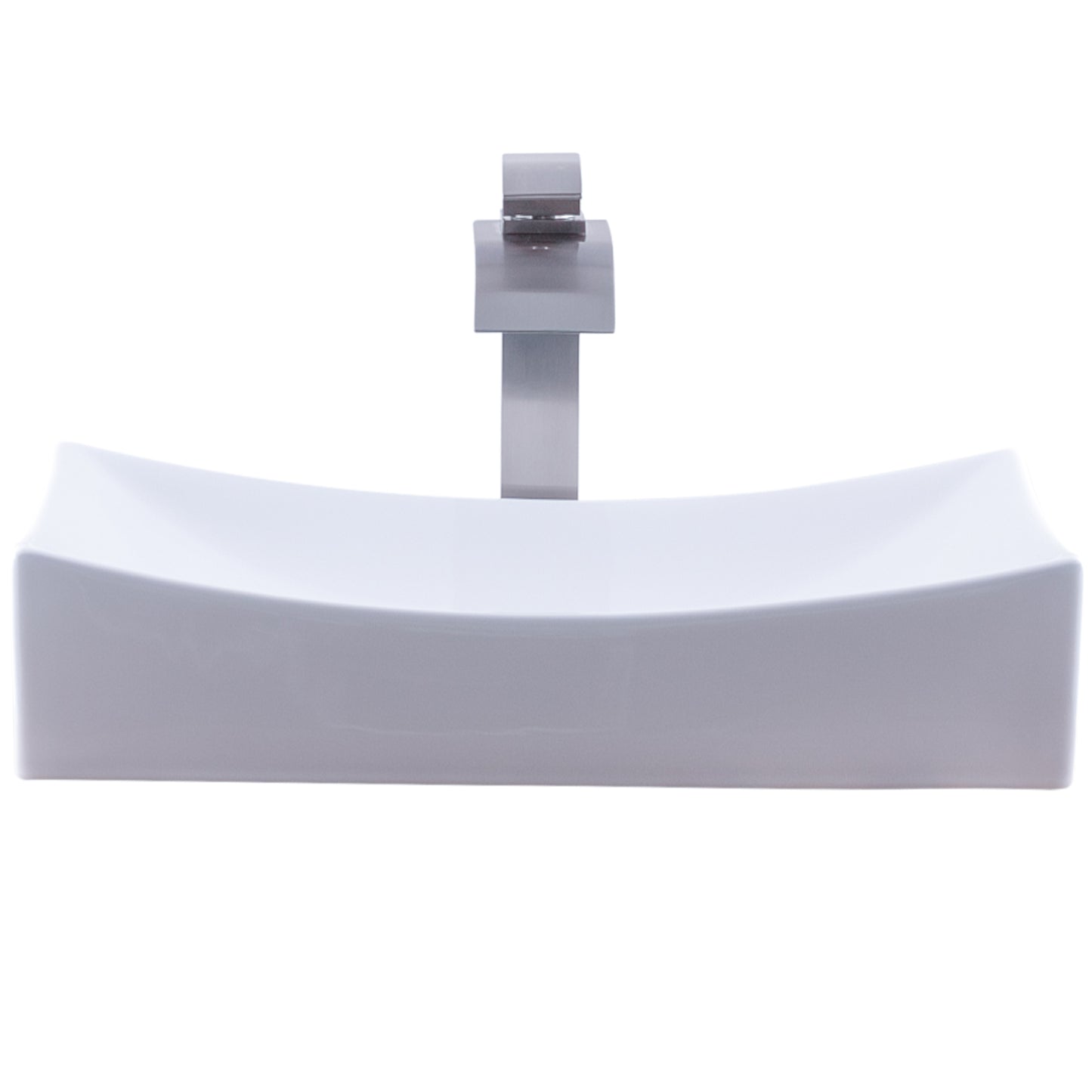 Rectangular Porcelain Sink Set