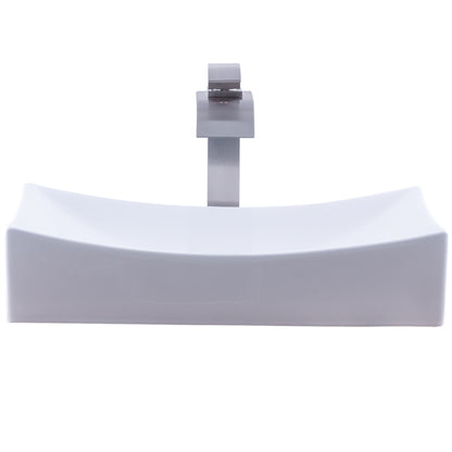 Rectangular Porcelain Sink Set