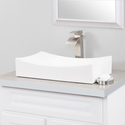 Rectangular Porcelain Sink Set, lifestyle