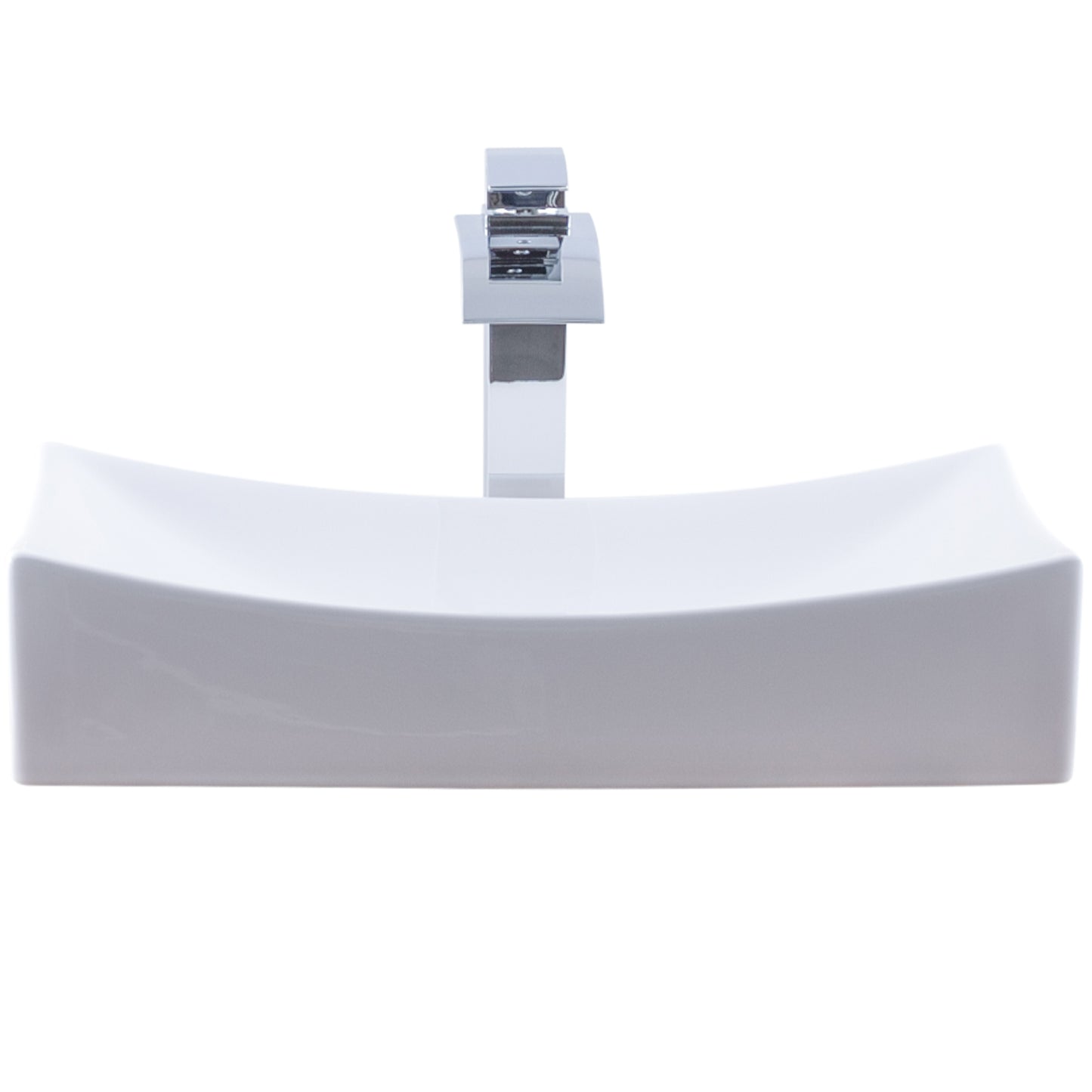 Rectangular Porcelain Sink Set