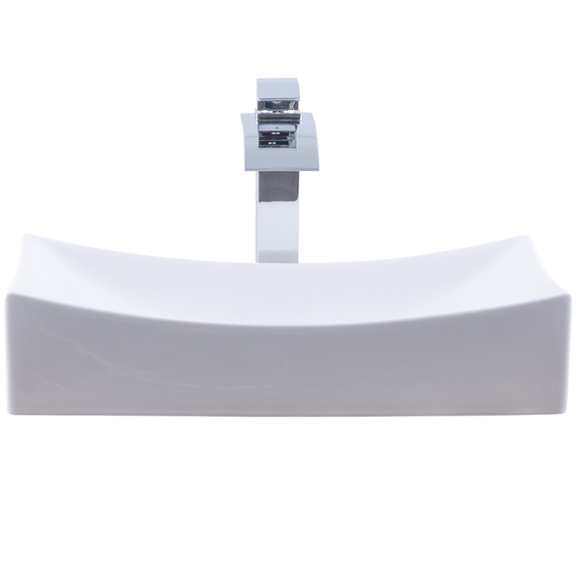 Rectangular Porcelain Sink Set