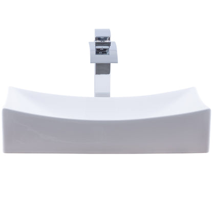 Rectangular Porcelain Sink Set