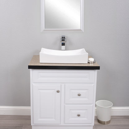 Rectangular Porcelain Sink Set, lifestyle