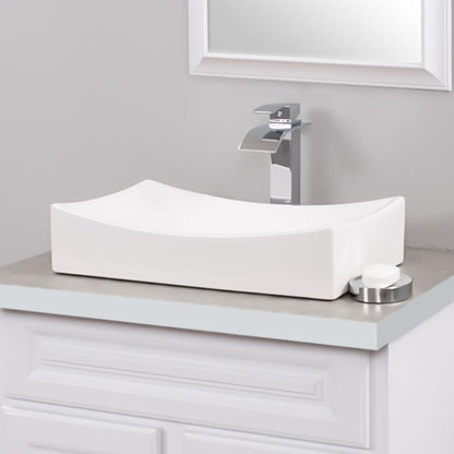 Rectangular Porcelain Sink Set, lifestyle