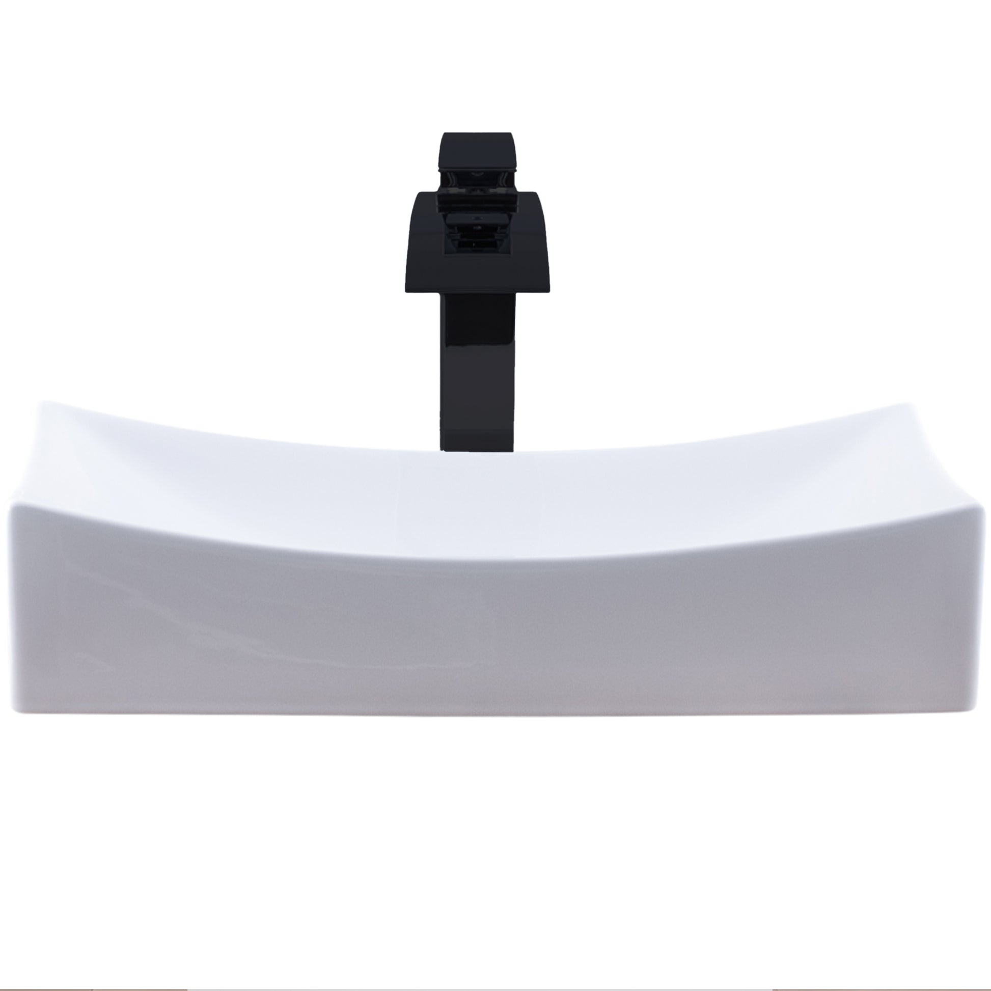 Rectangular Porcelain Sink Set