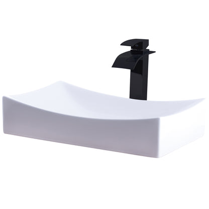 Rectangular Porcelain Sink Set