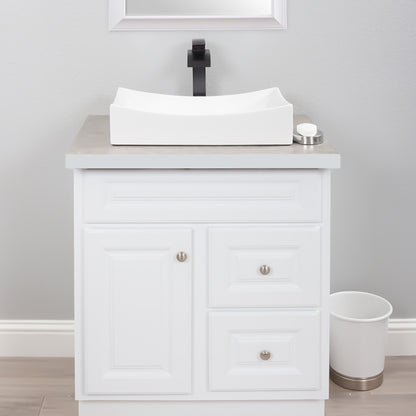 Rectangular Porcelain Sink Set, lifestyle