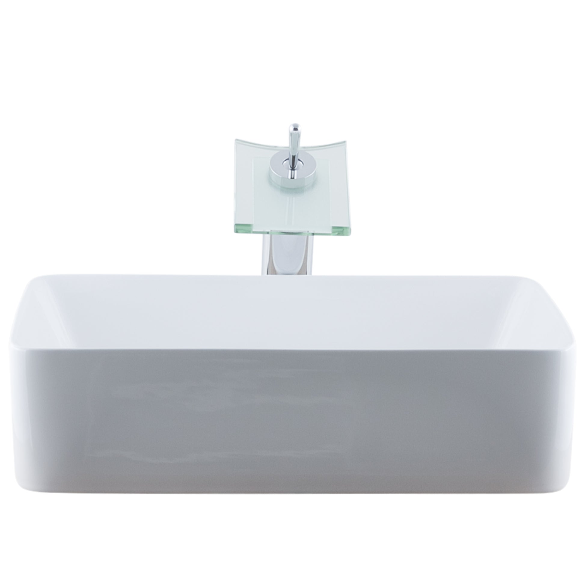 Rectangular Porcelain Sink Set