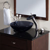 slate grey glass vessel bowl sink set combo lifestyle