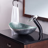 Slipper Silver Foiled Glass Vessel Bath Sink Combo Series NSFC-70328031001