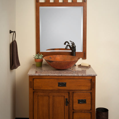 Copper Vessel Bath Sink Set lifestyle