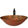 Oval Copper Bath Sink Set