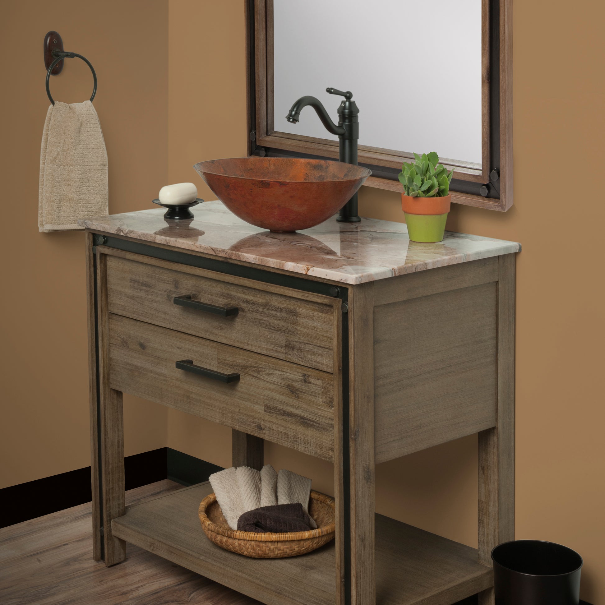 oval hammered copper bath sink NSFC-CV003NA359ORB  TCV-003NA with BM-359ORB and STD-ORB
