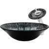 Artsy Hand Painted Textured Glass Bath Sink Combo Series NSFC-G19012001