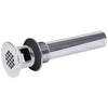Chrome Strainer Drain with Overflow, STD-CH-O