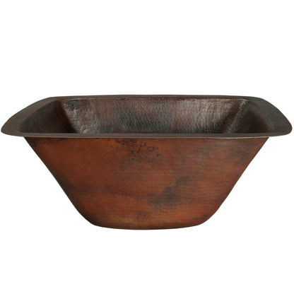 Rectangle Hammered Copper Bar Sink, TCB-002AN Cordoba