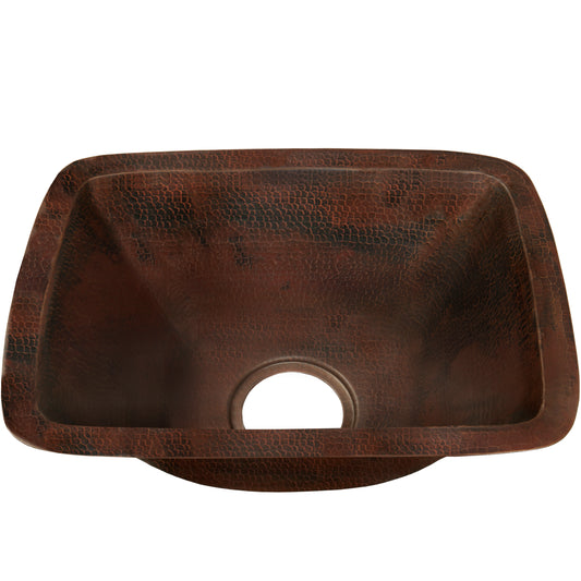 Rectangle Hammered Copper Bar Sink, TCB-002AN Cordoba