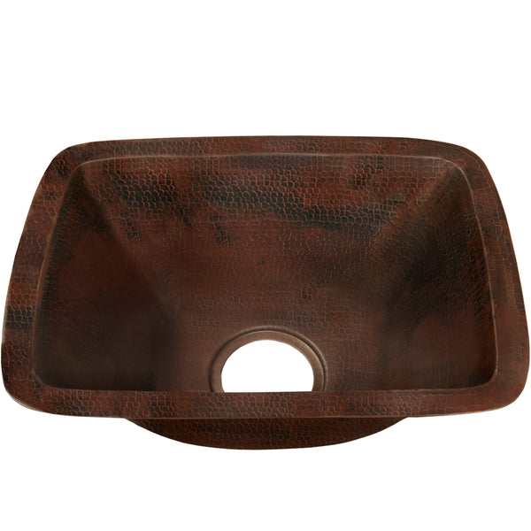 Rectangle Hammered Copper Bar Sink, TCB-002AN Cordoba