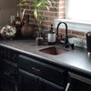 Square Hammered Copper Bar Sink lifestyle