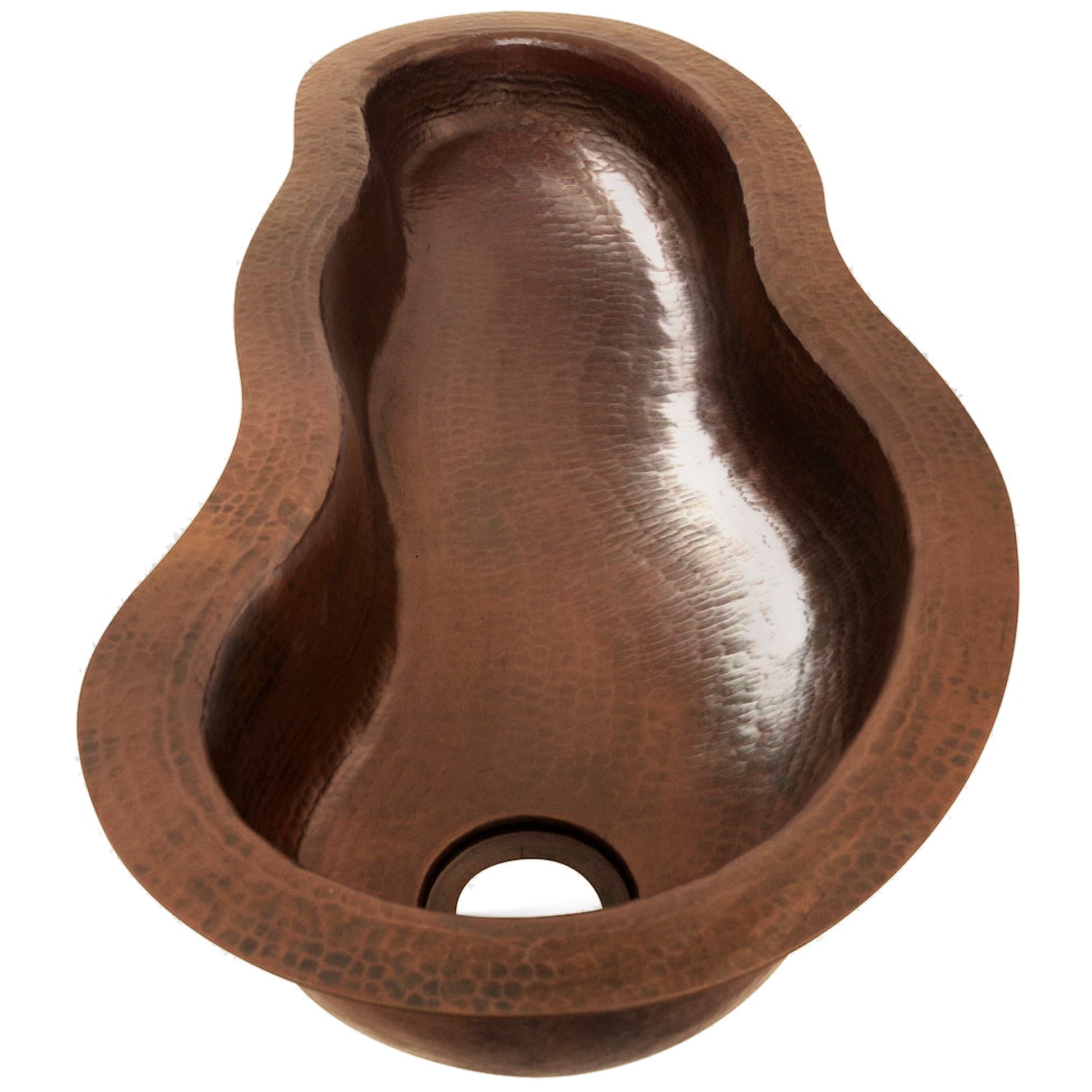 River Hammered Copper Bar Sink