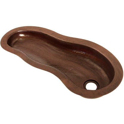 River Hammered Copper Bar Sink