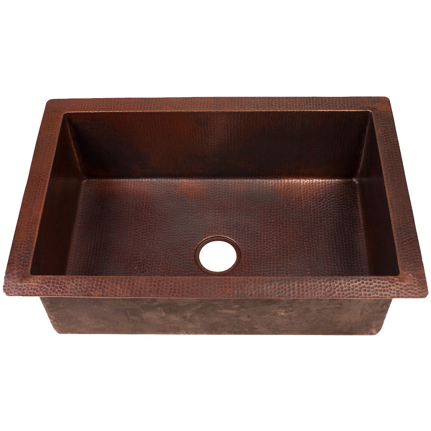 Single Bowl Undermount Copper Kitchen Sink