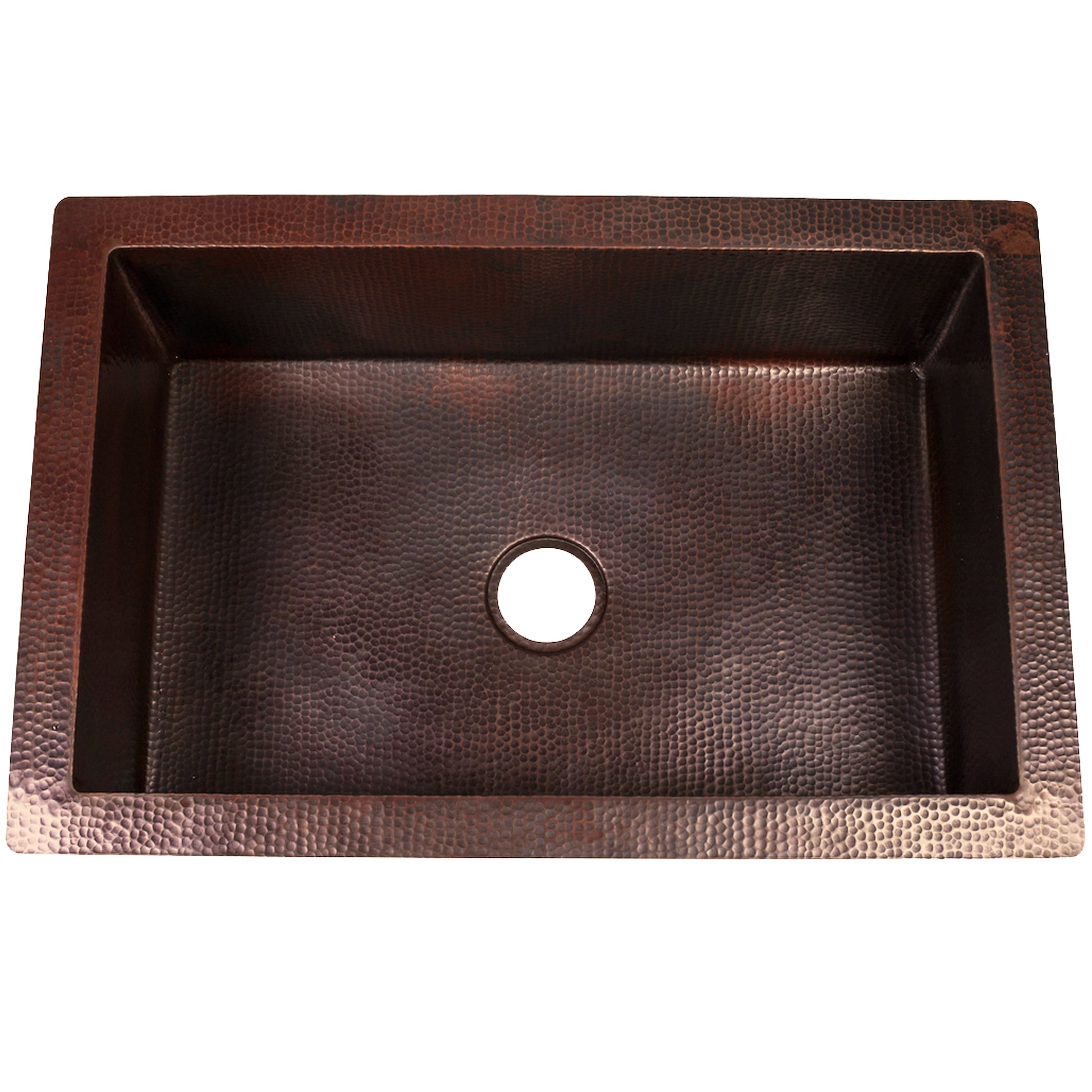 Single Bowl Undermount Copper Kitchen Sink