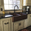 farmhouse apron 60/40 copper kitchen sink lifestyle