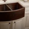 Double Bowl Copper Kitchen Sink lifestyle