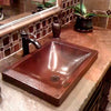 antique copper drop-in sink with STD-ORB lifestyle