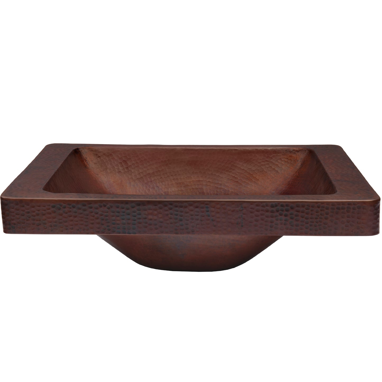 antique copper drop-in sink