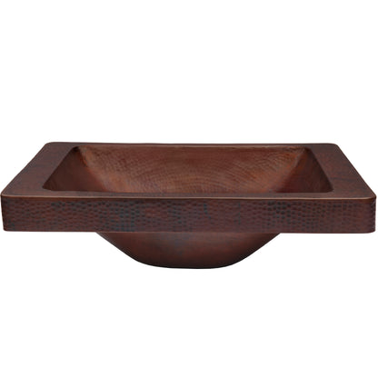 antique copper drop-in sink