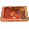 hammered copper bath sink