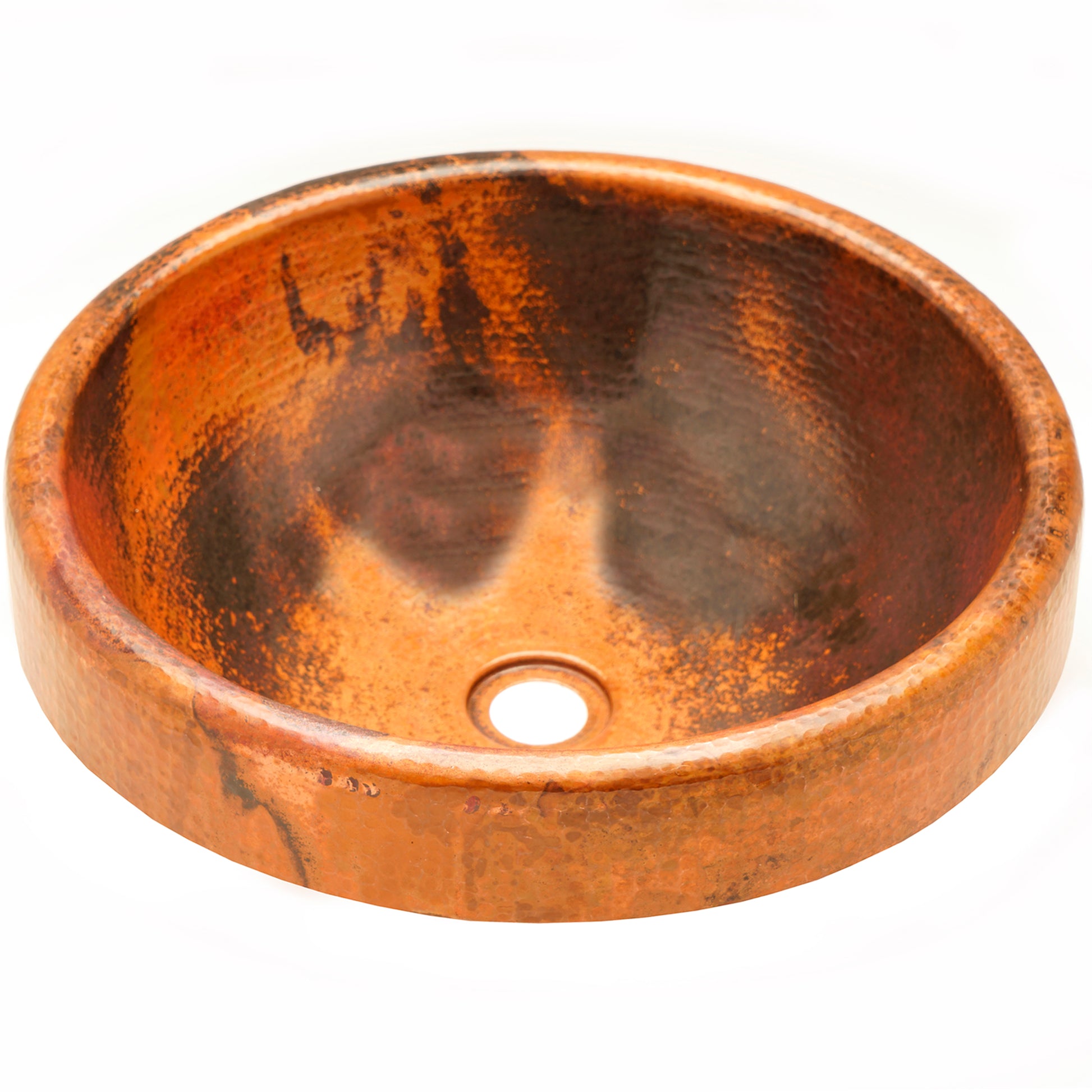 hand hammered copper bath sink