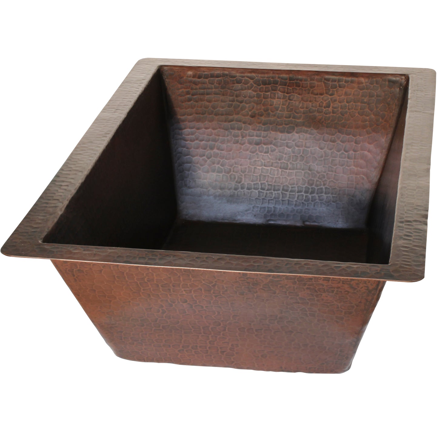 Rectangular Copper Bathroom Sink in Antique TCU-016AN