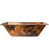 Rectangular Copper Bathroom Sink in Natural TCU-016NA