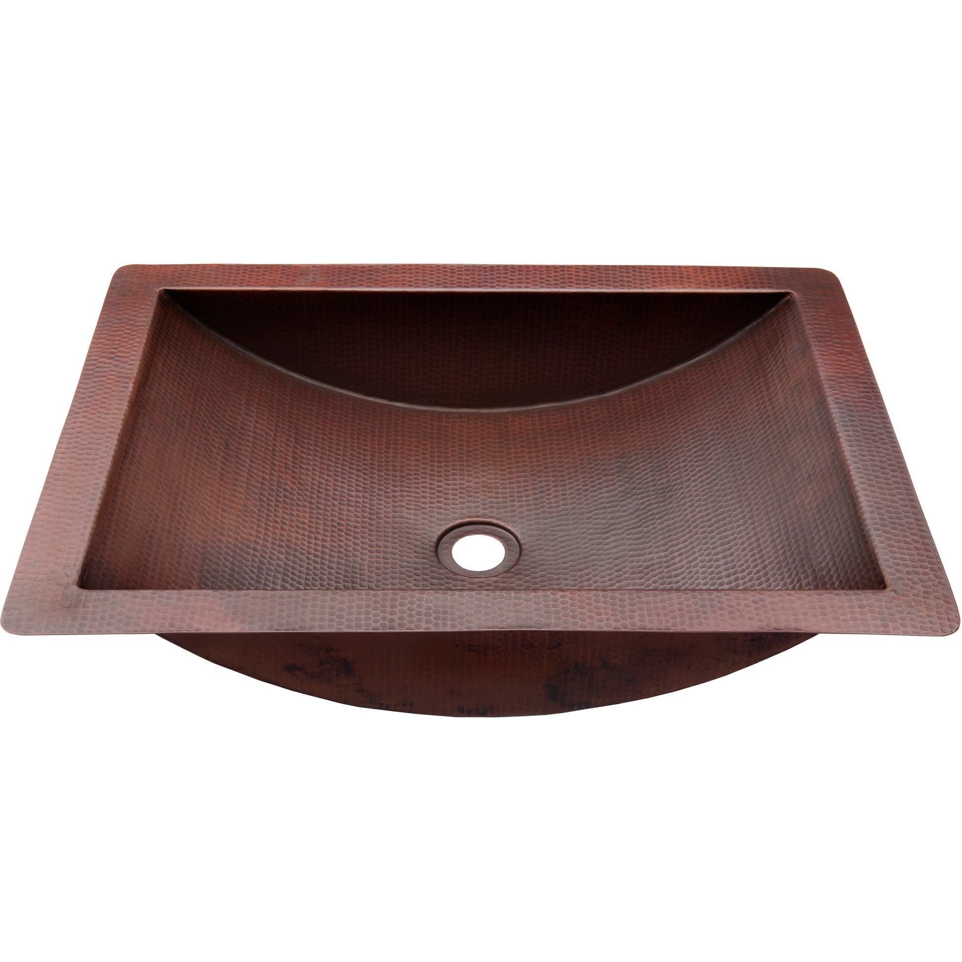 hammered copper bath sink