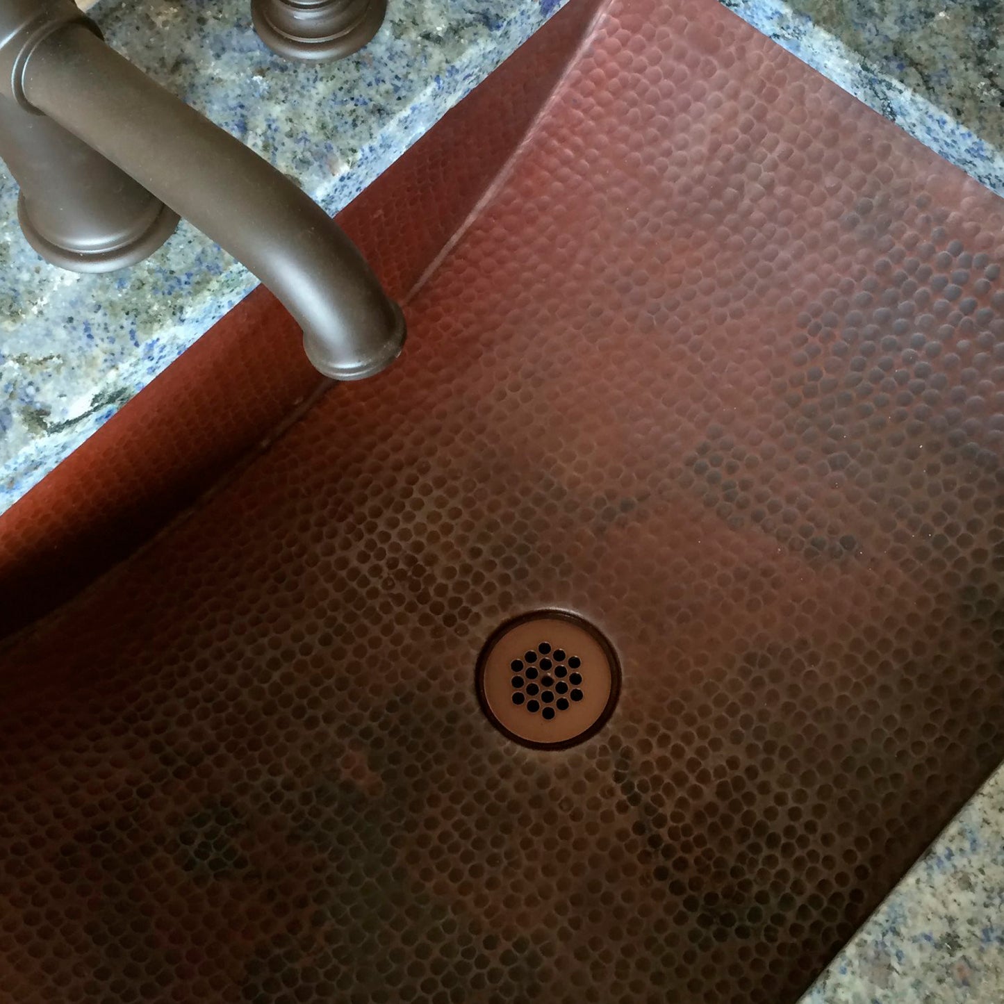 hammered copper bath sink lifestyle