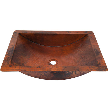 undermount or drop-in copper bath sink