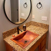 undermount or drop-in copper bath sink lifestyle