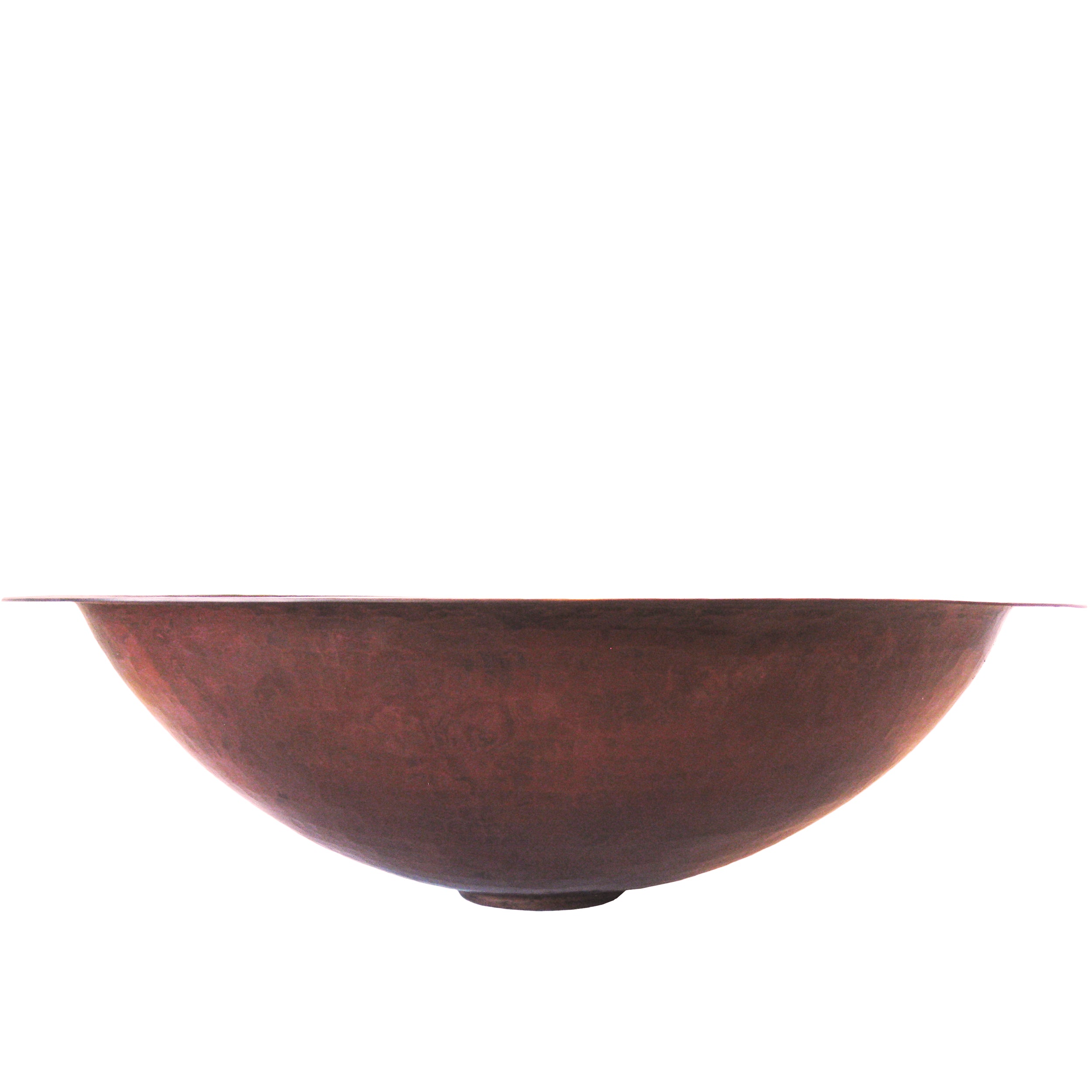 Small Oval Copper Undermount Bath Sink in Antique TCU-004AN | Novatto
